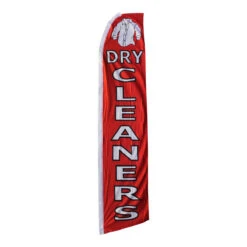 Dry Cleaners Swooper Flag - 11.5ft X 2.5ft