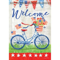 Carson Patriotic Banner Flag - Patriotic Bike Ride - 28in X 40in