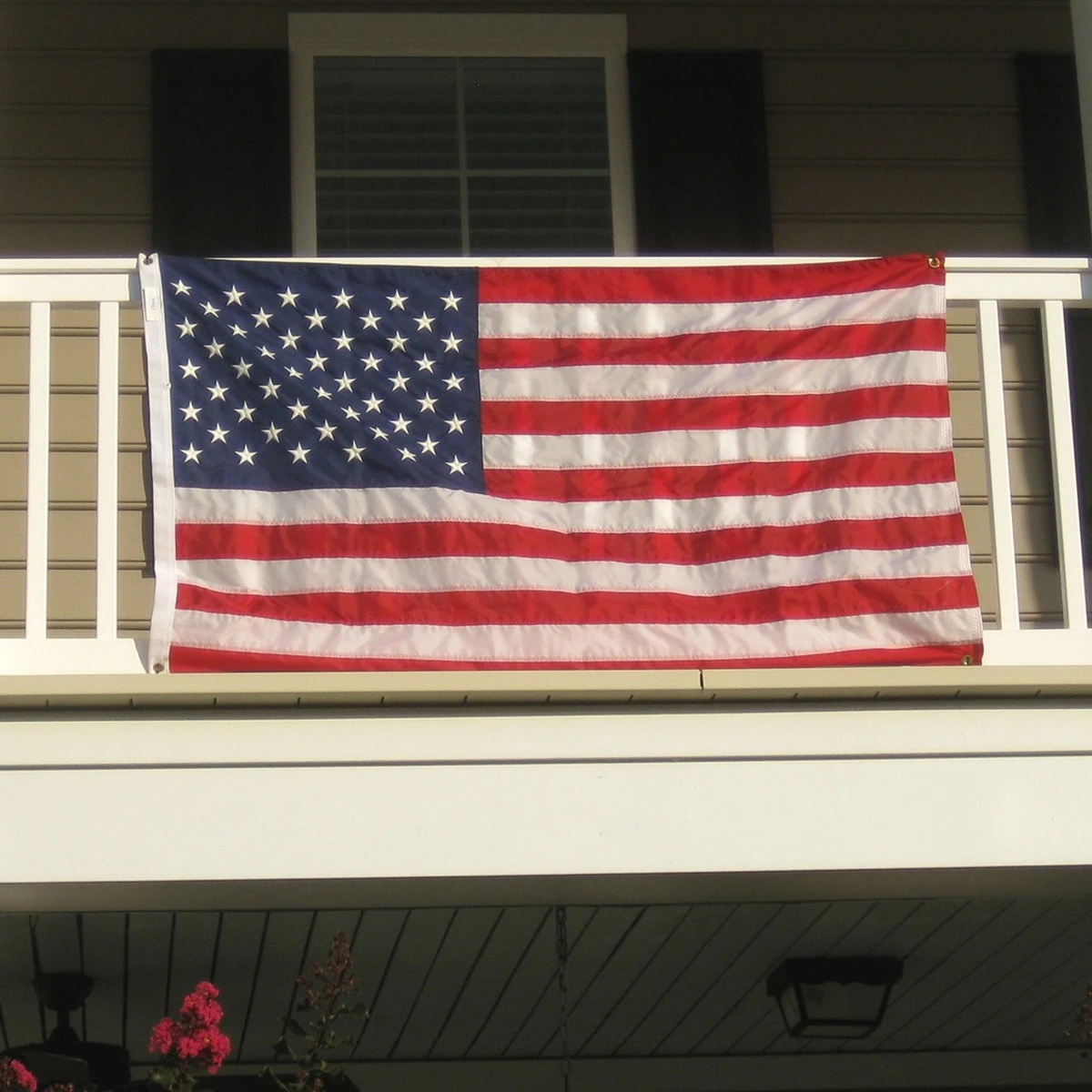 Balcony Mounted American Flag 3ft X 5ft Nylon 2 Balcony Mounted American Flag 3ft X 5ft Nylon - Image 2