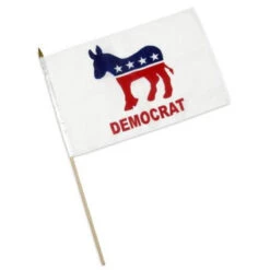 Democratic Party Design 1 - 12 X 18 Inch Flag