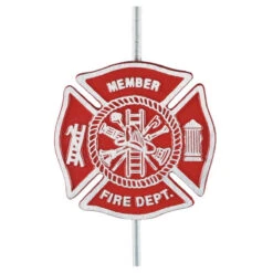 Cast Aluminum Firefighter Grave Marker