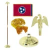 Super Tough Tennessee 4ft X 6ft Flag, Telescoping Flagpole, Base, And Optional Tassel
