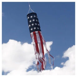 Embroidered Patriotic Windsock - 6" X 40"