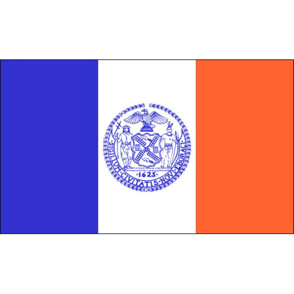 New York City Flag 3ft X 5ft Nylon 1 New York City Flag 3ft X 5ft Nylon