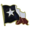 Waving Texas Flag Lapel Pin - 3/4" X 3/4"