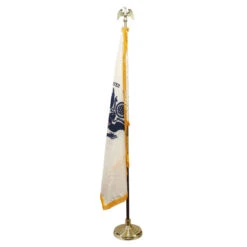 Super Tough Coast Guard 3ft X 5ft Flag, Flagpole, Base, And Optional Tassel