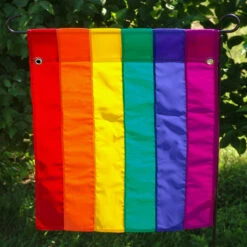Rainbow Garden Flag - 13.5in X 18in