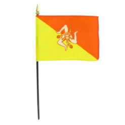 Sicily 4" X 6" Stick Flag