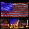 6.5ft X 3.3ft American Flag Net Light - 420 Red, White & Blue LEDs - Waterproof