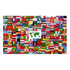 The World Flag 3ft X 5ft Nylon