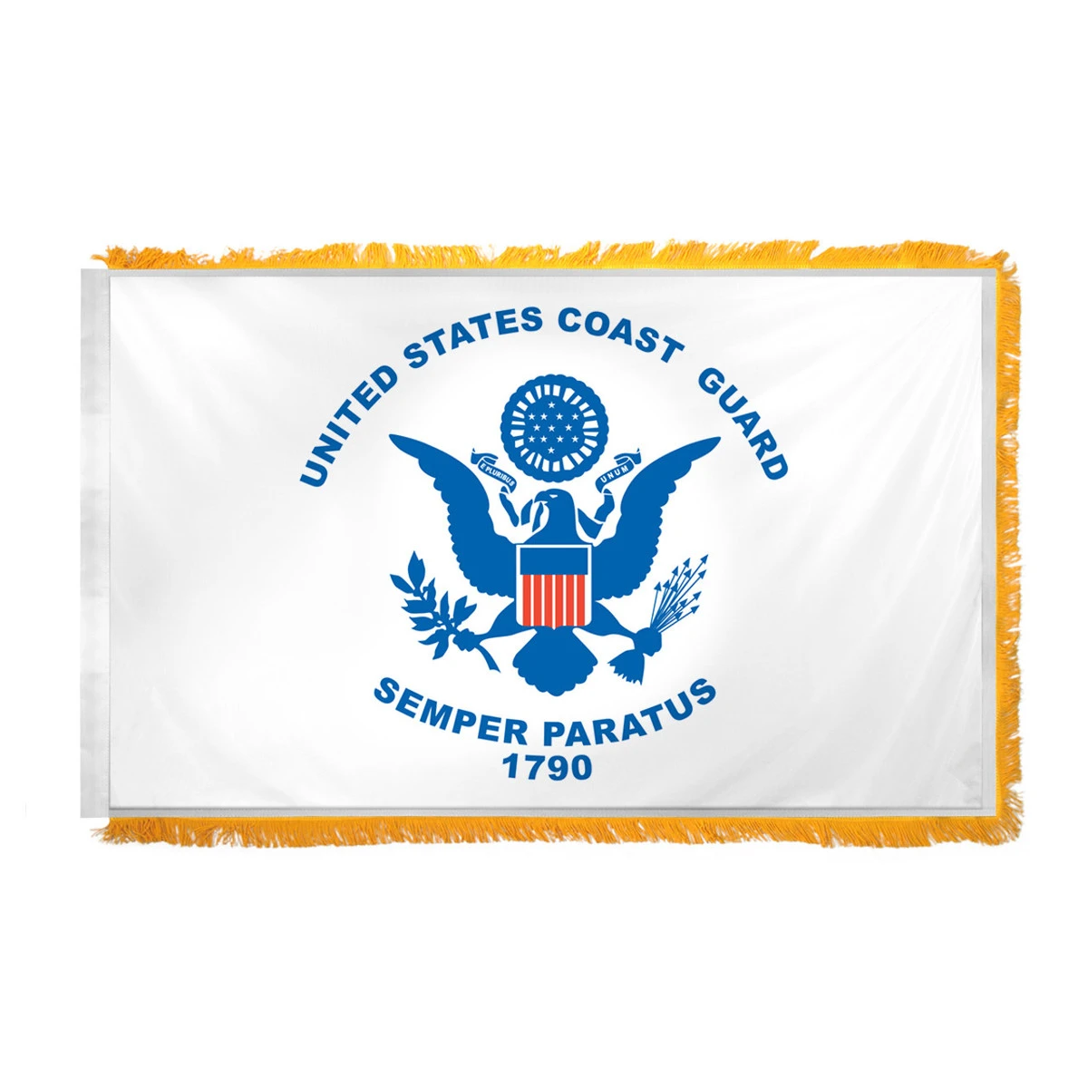 Coast Guard Indoor Flag 3' X 5' Nylon 1 Coast Guard Indoor Flag 3' X 5' Nylon