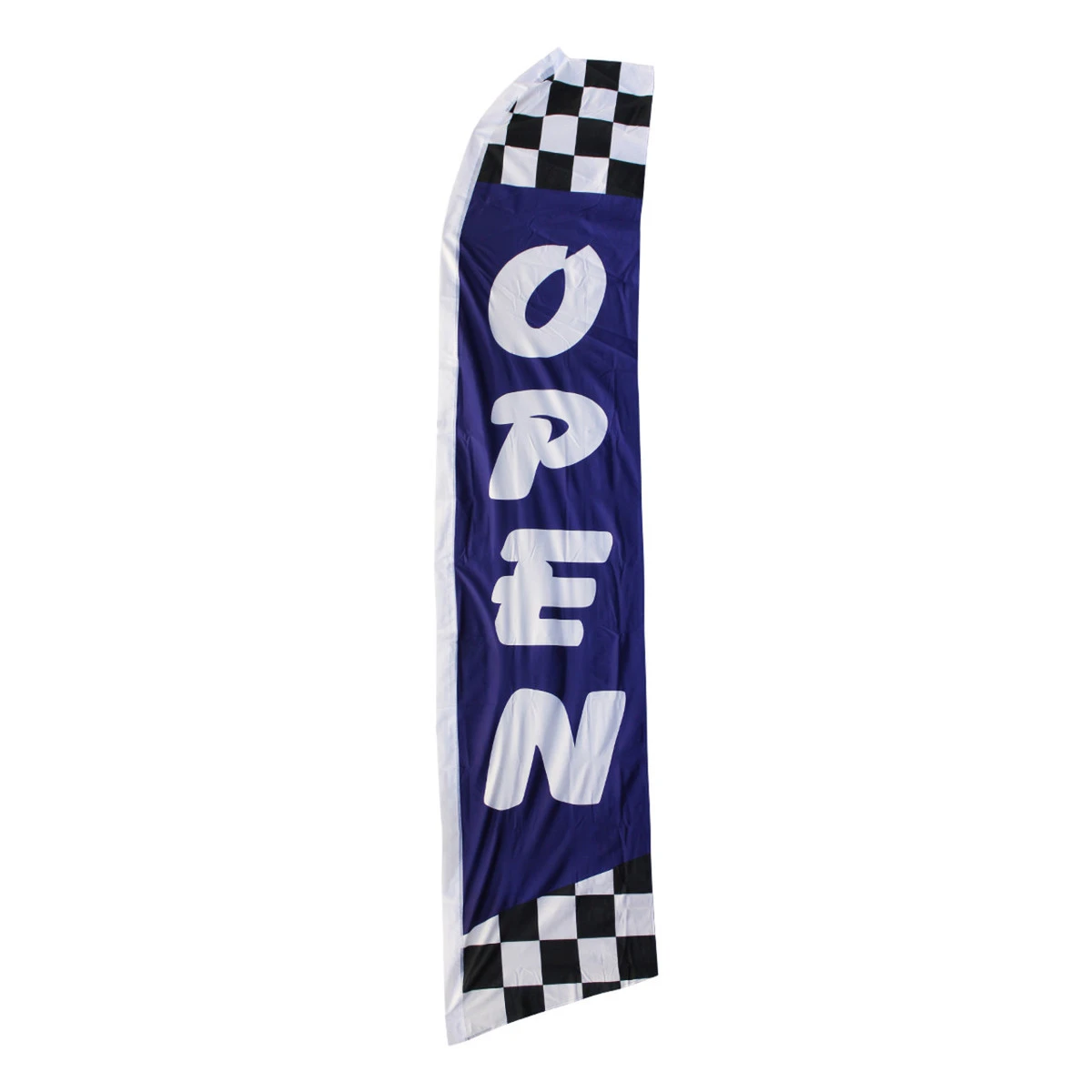 Open Swooper Flag - Blue Checkered - 11.5ft X 2.5ft 1 Open Swooper Flag - Blue Checkered - 11.5ft X 2.5ft