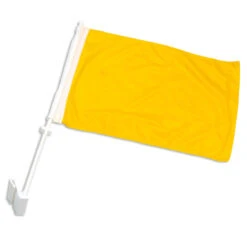 Solid Yellow Car Flag - 11in X 15in