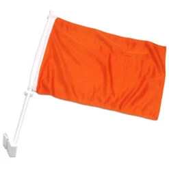Solid Orange Car Flag