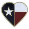 Texas Heart Pin - 1" X 7/8"