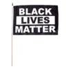 Black Lives Matter "BLM" Stick Flag 12" X 18" Polyester