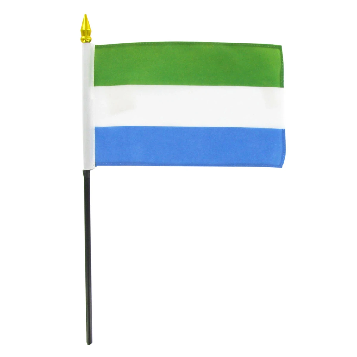 Sierra Leone 4in X 6in Stick Flag 1 Sierra Leone 4in X 6in Stick Flag