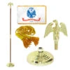 Super Tough Army 4ft X 6ft Flag, Telescoping Flagpole, Base, And Optional Tassel