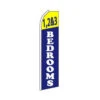 1 2 & 3 Bedrooms Swooper Flag - 11.5ft X 2.5ft