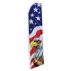 Patriotic Eagle Swooper Flag - 11.5ft X 2.5ft