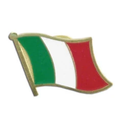 Italy Flag Lapel Pin - 3/4" X 1/2"
