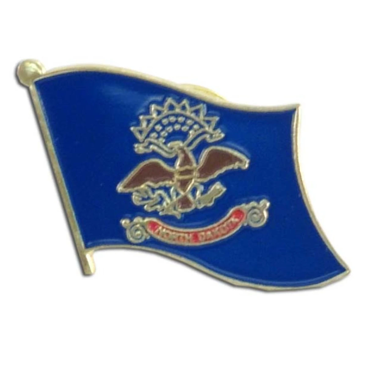North Dakota Flag Lapel Pin - 3/4" X 1/2" 1 North Dakota Flag Lapel Pin - 3/4" X 1/2"