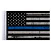 Thin Blue Line American Motorcycle Flag - 6" X 9"