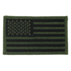 American Flag Patch - Olive Camoflage - 2in