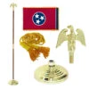 Super Tough Tennessee 3ft X 5ft Flag, Flagpole, Base, And Optional Tassel