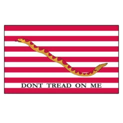 1st Navy Jack - Dont Tread On Me Flag - 3ft X 5ft Printed Polyester