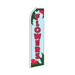 Flowers Swooper Flag - 11.5ft X 2.5ft