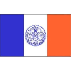 New York City Flag 4ft X 6ft Nylon Indoor