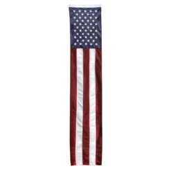US Flag Pulldown - Super Tough - 20inch X 8ft - High Tech Shiny Knit