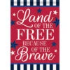 Carson Patriotic Banner Flag - Land Of The Free - 28in X 40in