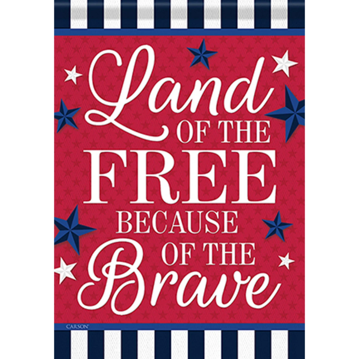 Carson Patriotic Banner Flag - Land Of The Free - 28in X 40in 1 Carson Patriotic Banner Flag - Land Of The Free - 28in X 40in