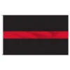 Thin Red Line Flag 3ft X 5ft Nylon