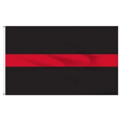 Thin Red Line Flag 3ft X 5ft Nylon