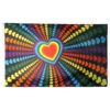 Rainbow Love Flag 3ft X 5ft Printed Polyester