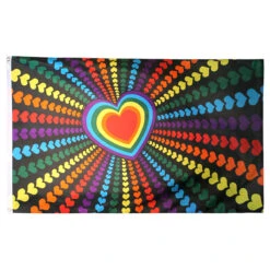 Rainbow Love Flag 3ft X 5ft Printed Polyester