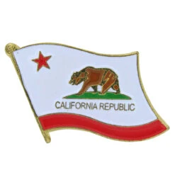 California Flag Lapel Pin - 3/4" X 1/2"