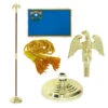 Super Tough Nevada 3ft X 5ft Flag, Flagpole, Base, And Optional Tassel