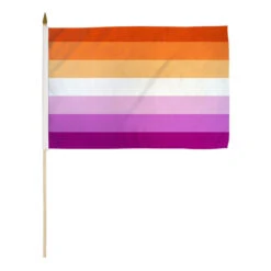 Lesbian Sunset Flag 12in X 18in Stick Flag