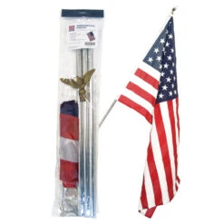 United States Residential Flag Set - With Flag