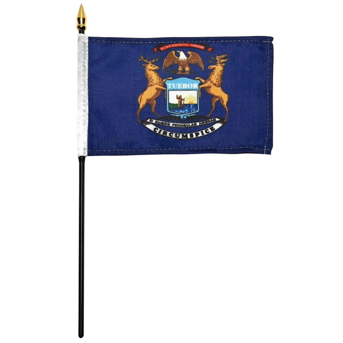 Michigan Flag 4 X 6 Inch 1 Michigan Flag 4 X 6 Inch