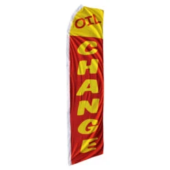 Oil Change Swooper Flag - 11.5ft X 2.5ft