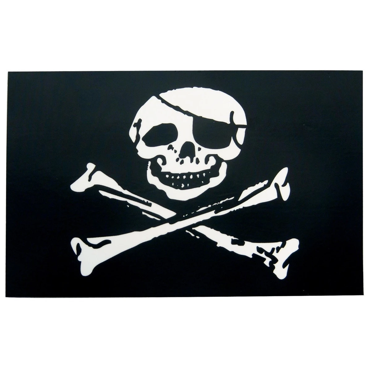 Pirate Flag Sticker - Jolly Roger Decal 1 Pirate Flag Sticker - Jolly Roger Decal