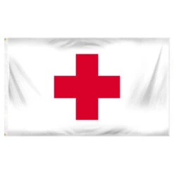 Red Cross 3ft X 5ft Polyester Flag