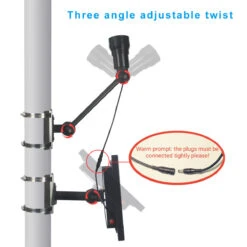 Solar LED Adjustable Flagpole Spot Light - 450 Lumens - LumeGen -United States Flag Shop hgmnadjltbt4g8nk1eok 00721.1683036437