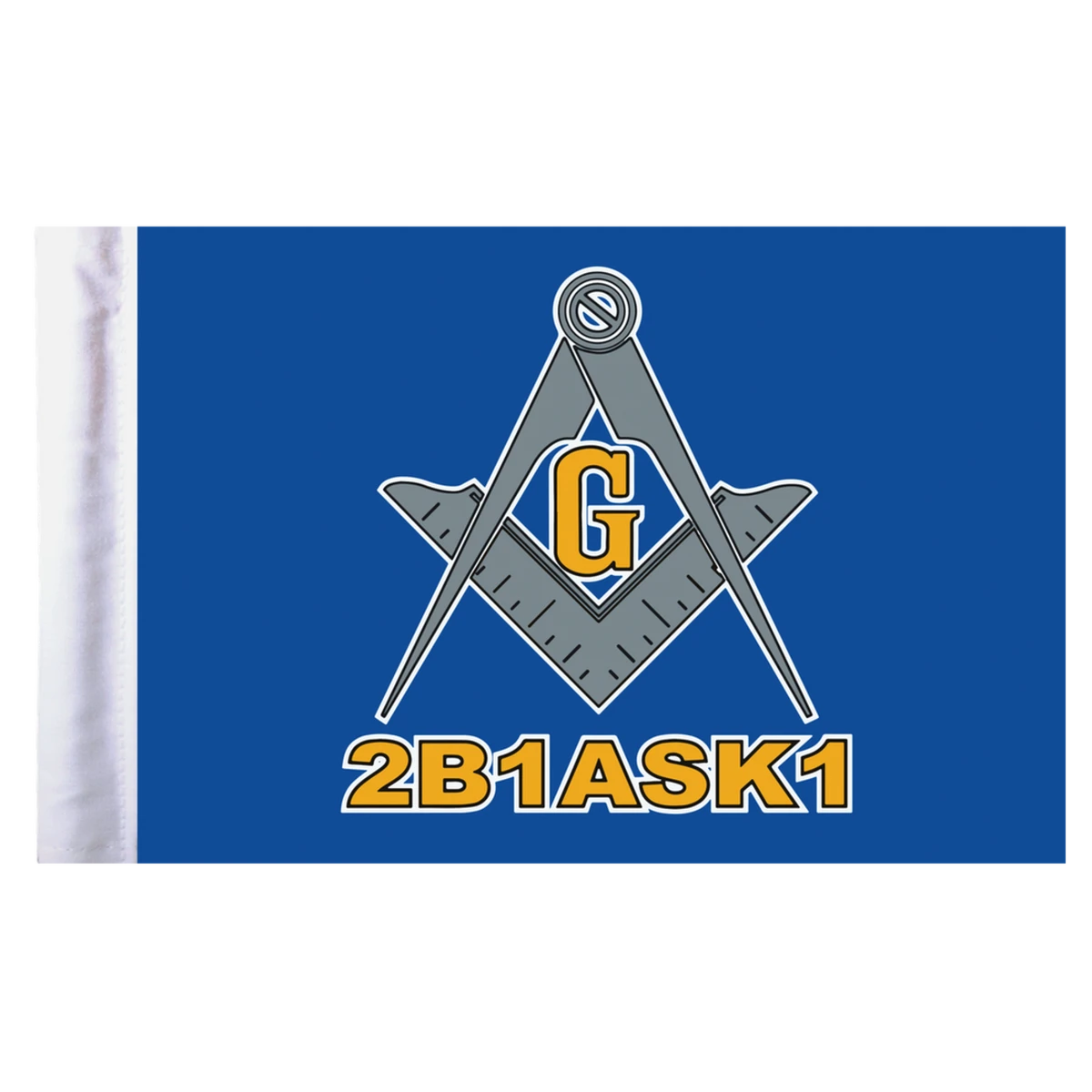 Masonic Motorcycle Flag - 6" X 9" 1 Masonic Motorcycle Flag - 6" X 9"