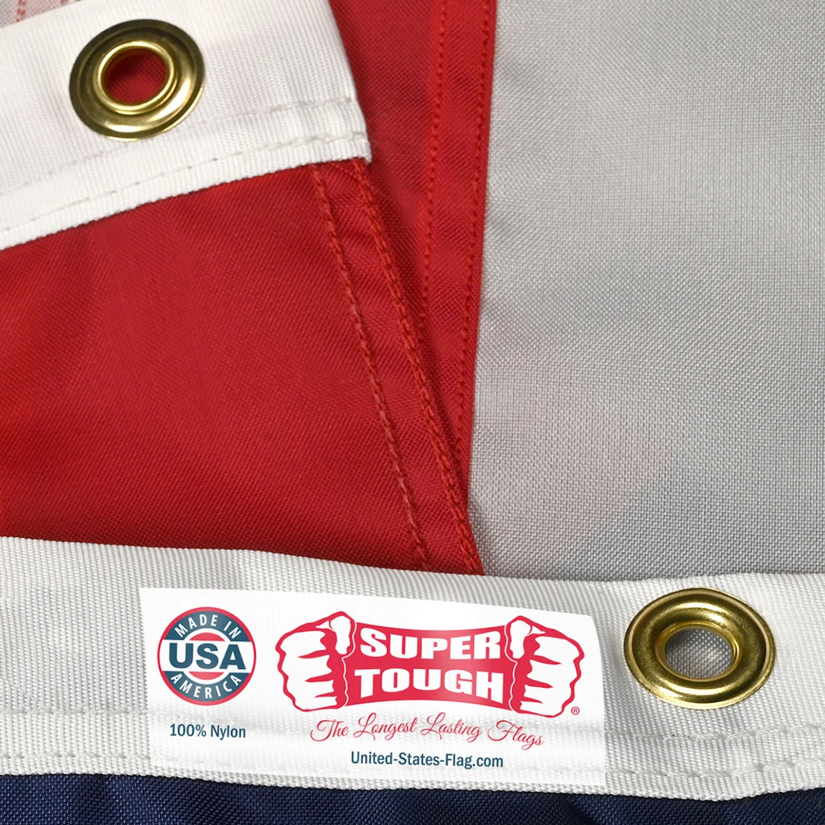 Super Tough Brand USA 2ft X 3ft Nylon Flag 7 Super Tough Brand USA 2ft X 3ft Nylon Flag - Image 7